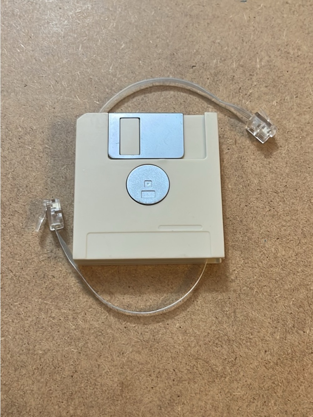 Fun Floppy Disk Telephone cable RJ11 6ft retractable